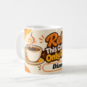 Mug Citation de café de retraite drôle (Devant gauche)