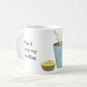 Mug Citation de café drôle La taille compte (Devant gauche)
