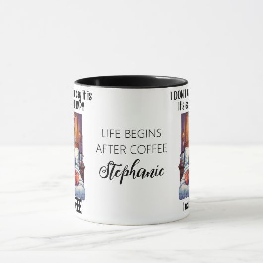 Mug Citation de café en colère grumpy (Centre)