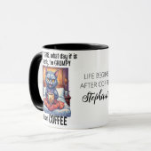 Mug Citation de café en colère grumpy (Devant gauche)