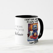 Mug Citation de café en colère grumpy (Devant droit)