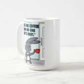 Mug citation de café lapin (Devant gauche)