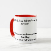 Mug citation de champs de carte de travail (Devant gauche)