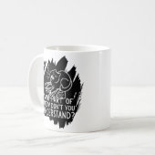 Mug Citation de chat amusante Black Splash (Devant gauche)
