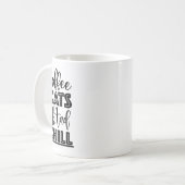 Mug Citation de chat : Chats, Café et réfrigération (Devant gauche)