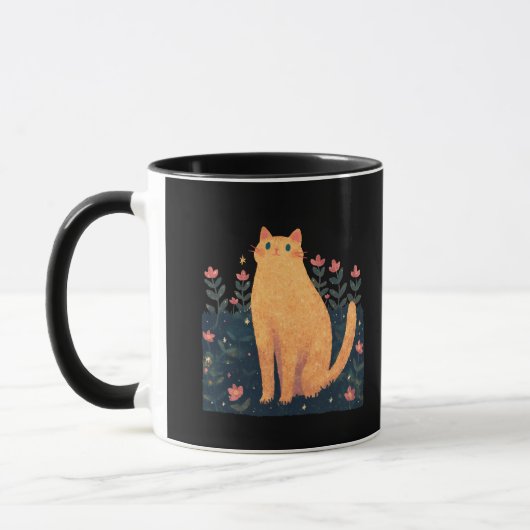 Mug Citation de chat de Charles Dickens - Orange Tabby (Gauche)