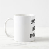 Mug Citation de chat de raquette par Lou (Gauche)