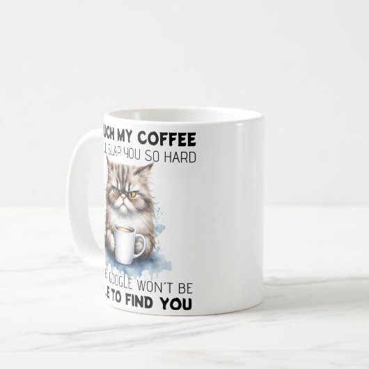 Mug Citation de chat grumpy (Devant gauche)