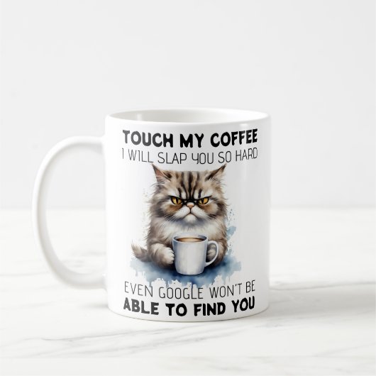 Mug Citation de chat grumpy (Gauche)