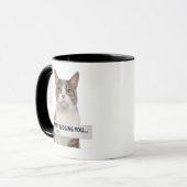 Mug Citation de chat sarcastique jugeant l'art minimal (Devant gauche)
