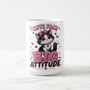 Mug Citation de chat sassy au visage mignon et à la gr