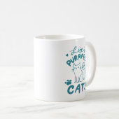 Mug Citation de chat simple Charmant Empreinte de patt (Devant droit)