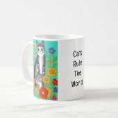 Mug Citation de chats et de chatons en plastique migno (Devant gauche)