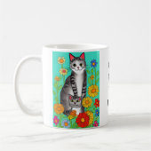 Mug Citation de chats et de chatons en plastique migno (Gauche)