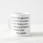 Mug Citation de chercheurs et de guerriers par (Devant gauche)