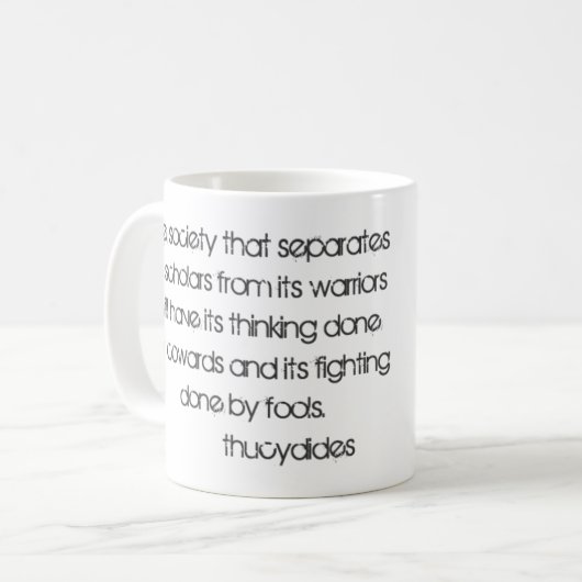 Mug Citation de chercheurs et de guerriers par (Devant gauche)