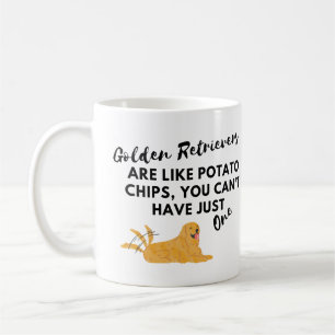 Mug Citation de chien amusant : Les golden sont comme