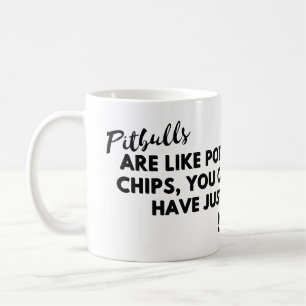 Mug Citation de chien amusant : Les taureaux sont comm