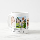 Mug Citation de chien animal de compagnie Cute Custom  (Devant gauche)