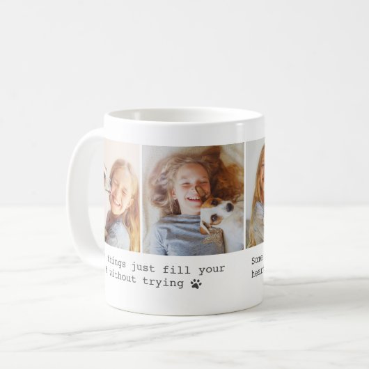 Mug Citation de chien animal de compagnie Cute Custom (Devant gauche)