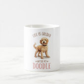 Mug Citation de chien de chien de chien doré mignon (Centre)