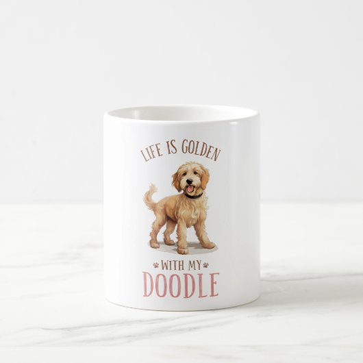 Mug Citation de chien de chien de chien doré mignon (Centre)