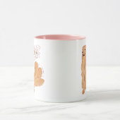 Mug Citation de chien de dessin mignon (Centre)