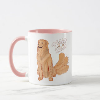 Mug Citation de chien de dessin mignon