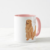 Mug Citation de chien de dessin mignon (Devant droit)