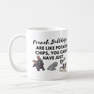 Mug Citation de chien drôle : Chiens de taureaux franç