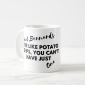 Mug Citation de chien drôle : Saint Bernards et chips  (Devant gauche)