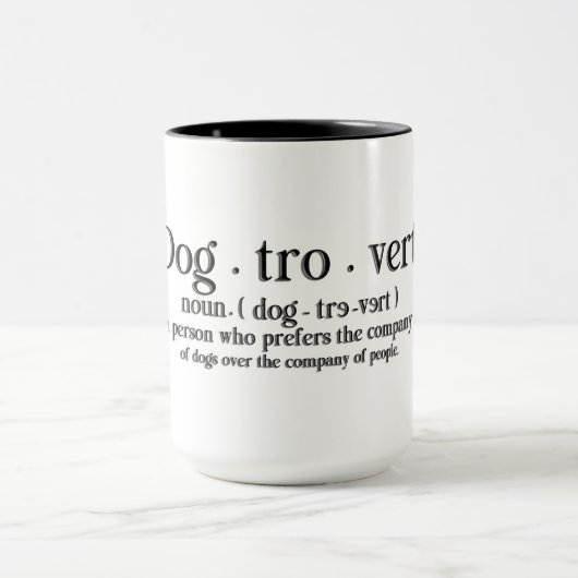 Mug Citation de Chien Mignon (Centre)