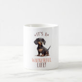 Mug Citation de chien mignon Dachshund (Centre)