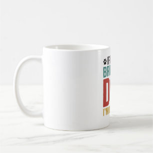 Mug Citation de chien vecteur vintage Si je ne peux pa