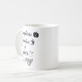 Mug Citation de citrouille de sorcière de fantôme d'Ha (Devant gauche)