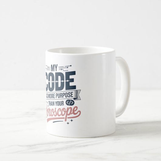 Mug Citation de codage drôle AI Conception de programm (Devant droit)