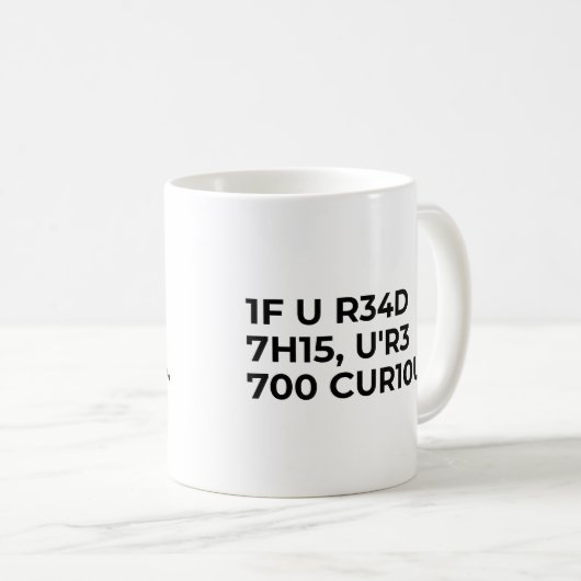 Mug Citation de code drôle nerd (Devant droit)