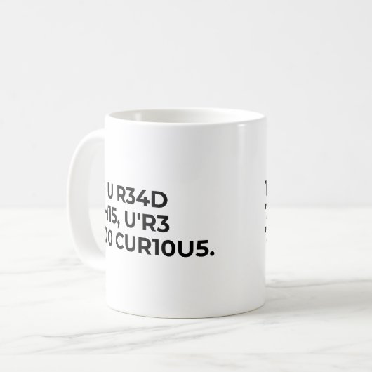 Mug Citation de code drôle nerd (Devant gauche)