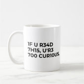 Mug Citation de code drôle nerd (Gauche)