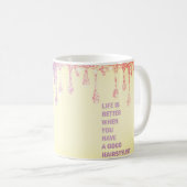 Mug Citation de coiffure personnalisée (Devant droit)