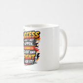 Mug Citation de Combattant du Succès (Devant droit)