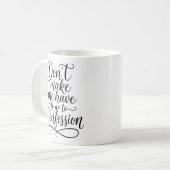Mug Citation de confession catholique drôle (Devant gauche)