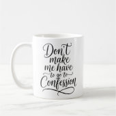 Mug Citation de confession catholique drôle (Gauche)