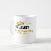 Mug Citation de confiance tranquille sous-estimée (Devant gauche)