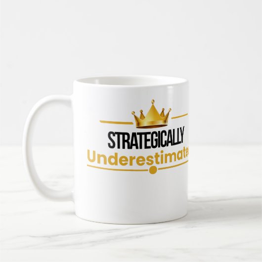 Mug Citation de confiance tranquille sous-estimée (Gauche)