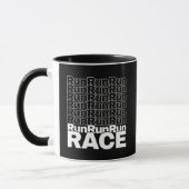 Mug Citation de course en cours de course motivationne (Gauche)