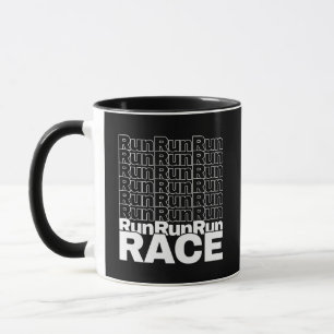 Mug Citation de course en cours de course motivationne