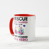 Mug Citation de couture drôle Machine à coudre florale (Devant gauche)