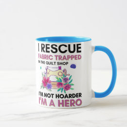 Mug Citation de couture drôle Machine à coudre florale