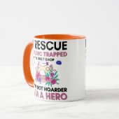 Mug Citation de couture drôle Machine à coudre florale (Devant gauche)